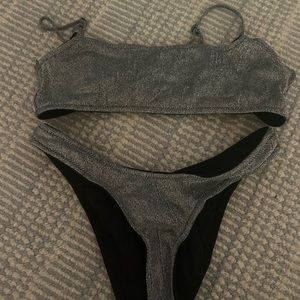 TRIANGL bikini black with silver